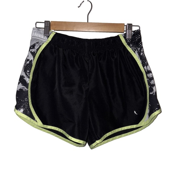 Danskin Pants - Danskin Now Running Shorts Women's Size S (4-6) Black Marble with Green Trim
